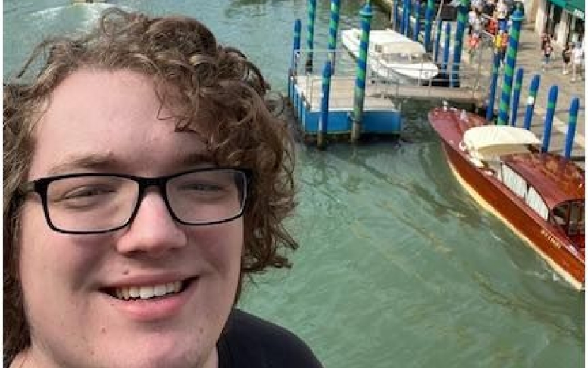 Dr. Aiden Harbick in Venice, Italy